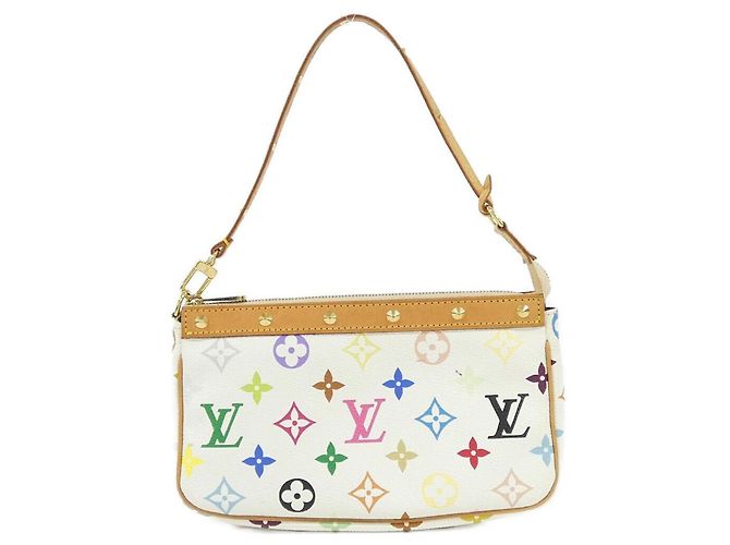 Louis Vuitton Multicolor Pochette Accessoires Bianco
