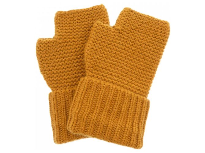 Hermès Hermes Cashmere Warm Gloves Orange