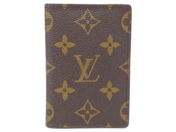 Louis Vuitton Monogram Organizer de Poche Castaño
