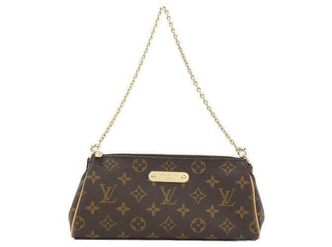 Borsa a tracolla Louis Vuitton Monogram Pochette Eva Marrone