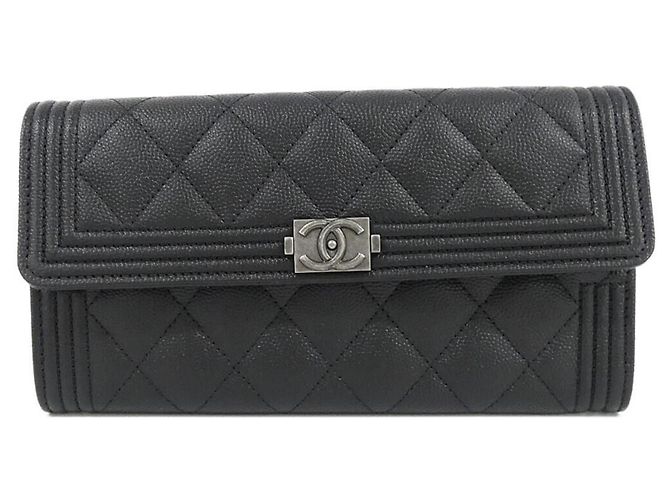 Cartera larga Chanel Boy Line 80286 Negro