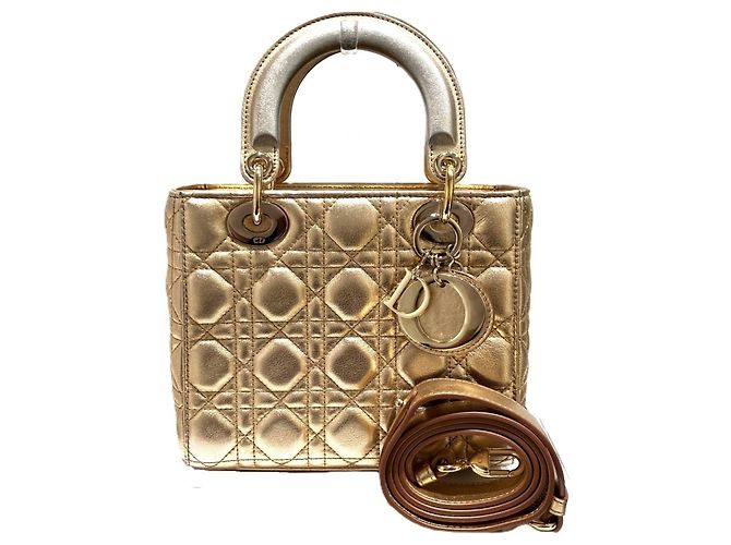 Borsa Christian Dior Lady Small My ABC D'oro