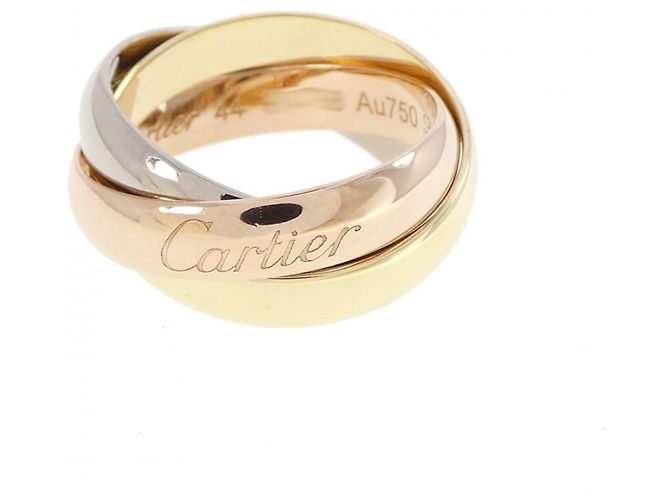 Anello Cartier Trinity in oro bianco oro giallo e oro rosa
