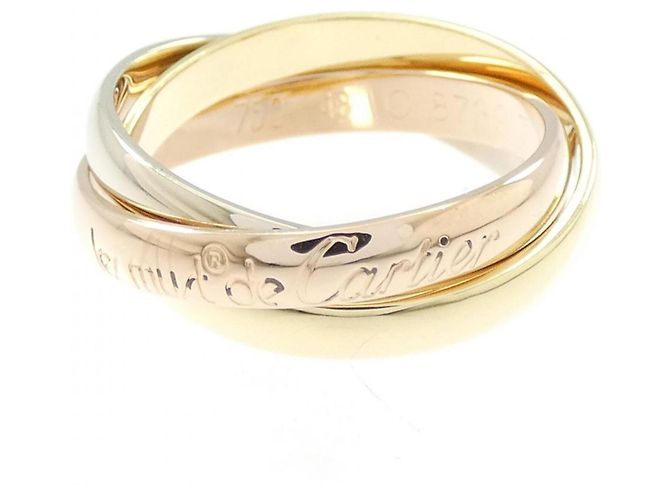 Anillo Cartier Trinity en oro rosa blanco y amarillo