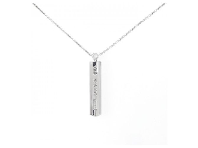 Autre Marque Collar Tiffany & Co. 1837 en oro blanco