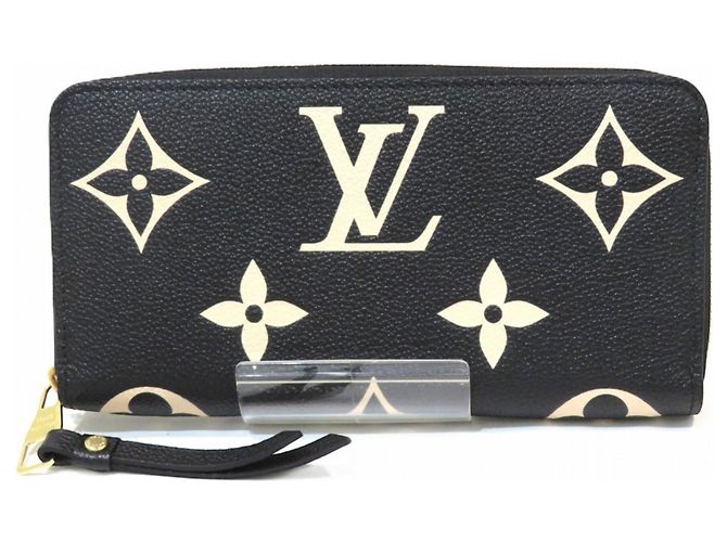 Carteira Zippy Louis Vuitton - Couro Monogram Empreinte Preto