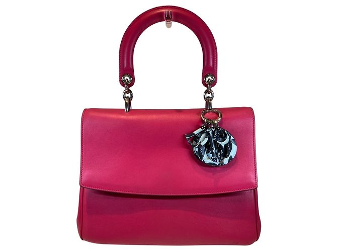 Bolsa Christian Dior Be em couro rosa