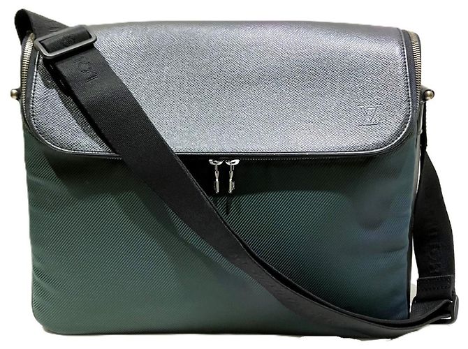Borsa a tracolla Louis Vuitton Taima Nero Verde