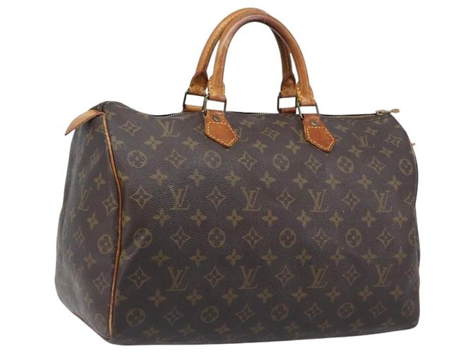 LOUIS VUITTON Monogram Speedy 40 Hand Bag M41522 LV Auth 201213 Monograma