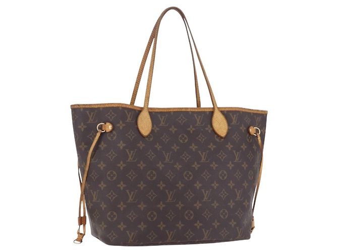 Borsa Tote LOUIS VUITTON Monogram Neverfull MM M40156 LV Auth 203490 Monogramma