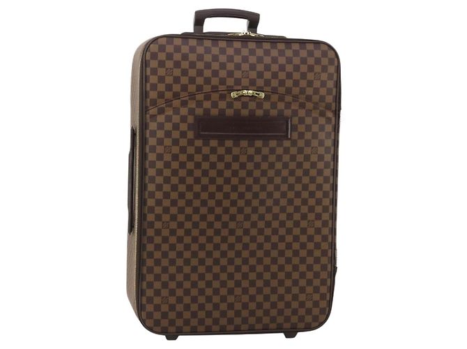 LOUIS VUITTON Damier Ebene Pegas 65 Suitcase N23295 LV Auth 202868