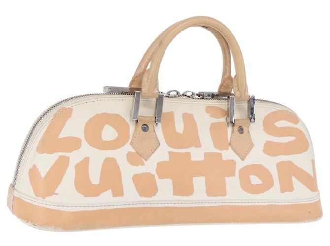 LOUIS VUITTON Monogram Graffiti Arma Horizontal White Orange M92176 Auth ka6234A Branco Laranja Monograma