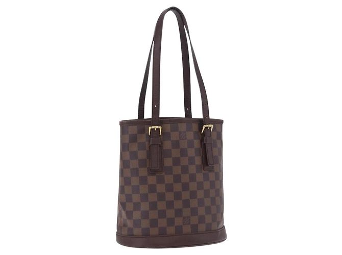 LOUIS VUITTON Damier Ebene Marais Shoulder Bag N42240 LV Auth ka6186 Damier ebène