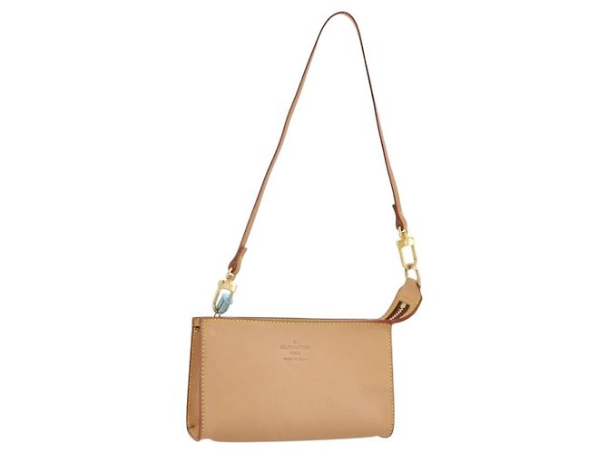 LOUIS VUITTON Nomad Cabas Cruise Pouch Beige LV Auth 205813A