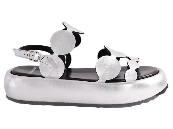 Pierre Hardy Sandalen aus Leder Silber