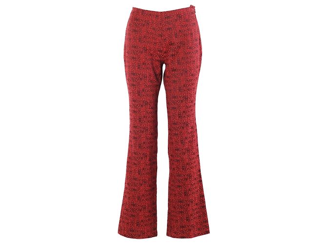 Versace Classic V2 Logo-Jacquard Flared Trousers