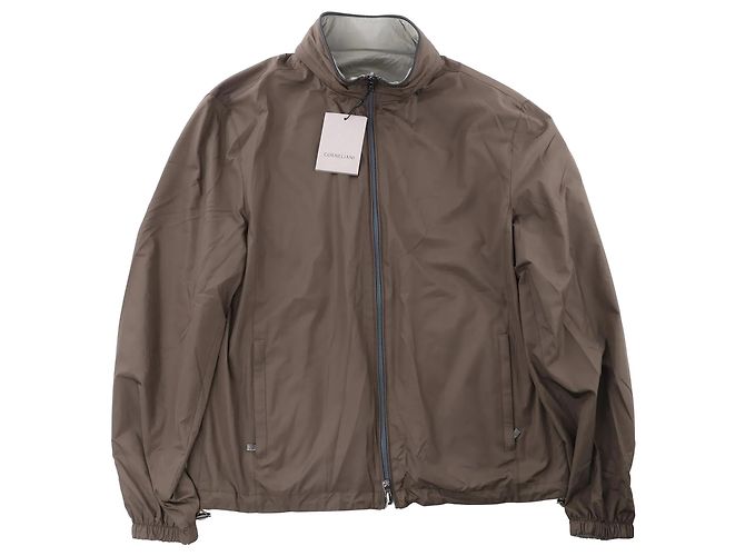 Corneliani Reversible Jacket in Brown, Size 50 IT