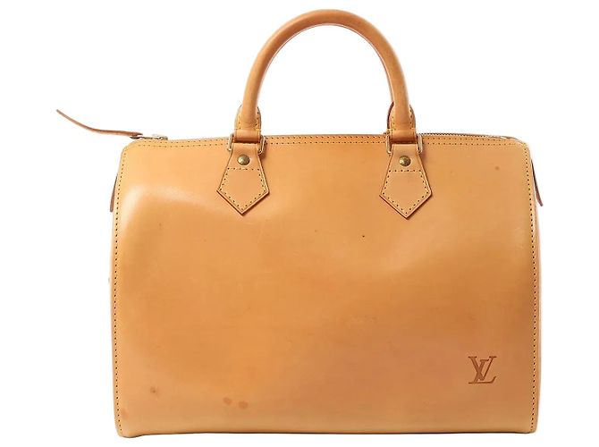 Bolsa Louis Vuitton Speedy 30 em couro Nomade, Light Brown M85392 Camelo