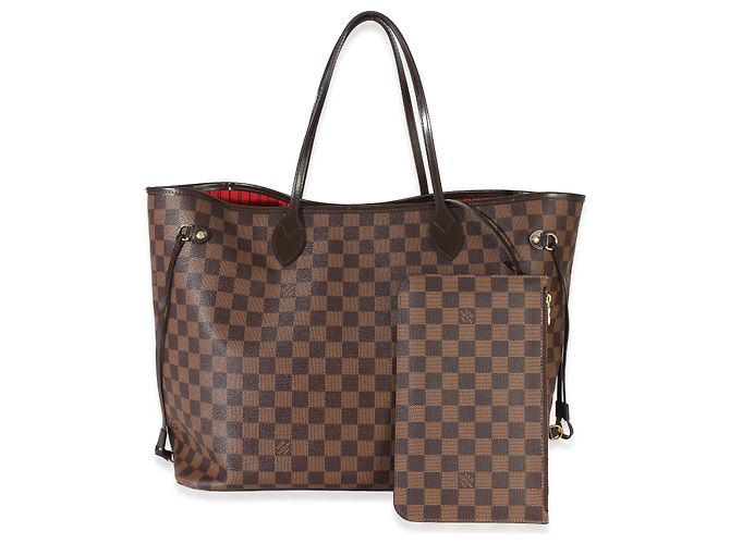 Louis Vuitton Damier Ebene Canvas Neverfull GM Marrom