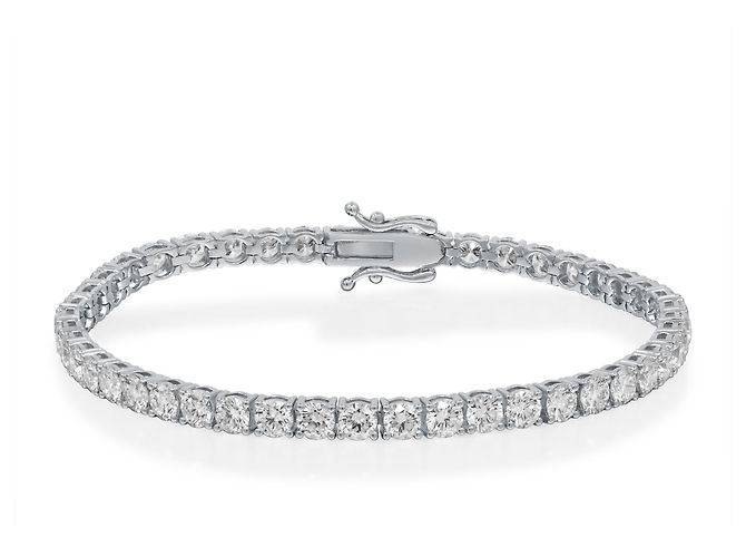 Autre Marque Pulseira em ouro branco com diamantes de laboratório 8.76 ctw