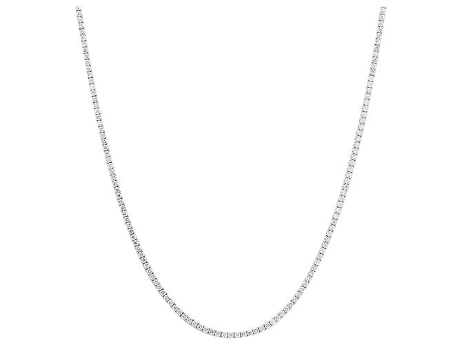 Autre Marque Colar em ouro branco com diamantes de laboratório 9.35 ctw