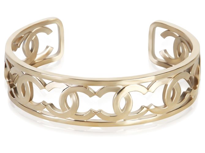 Gabrielle Bracciale rigido Chanel 2019 CC placcato oro
