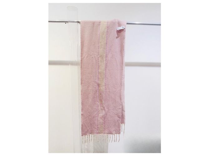 Autre Marque Sciarpa Dior Rosa in Lana Multicolore