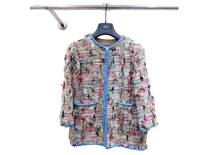 Chanel Data Center Tweed Jacket Multi Color