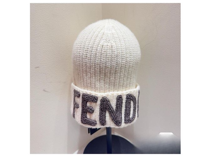 Fendi Wool Beanie White Multiple colors