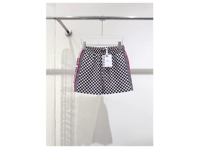 Autre Marque Dior Hose aus Seide mit hoher Taille Mehrfarben