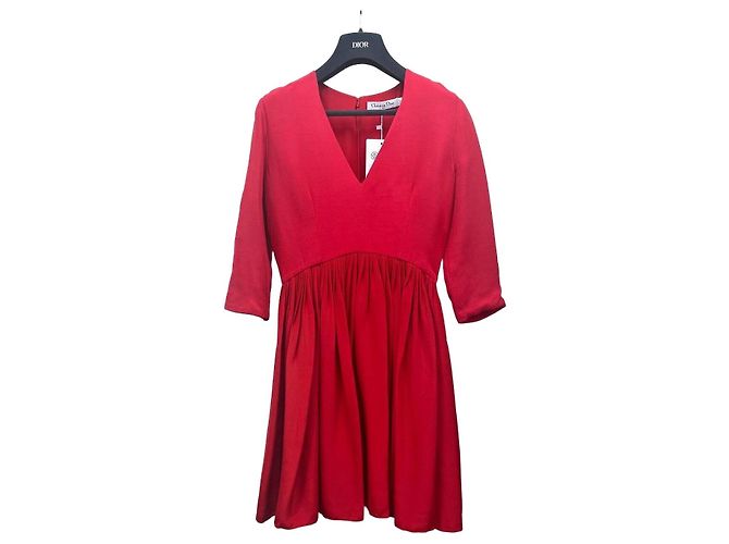 Robe Dior Rouge Multicolore