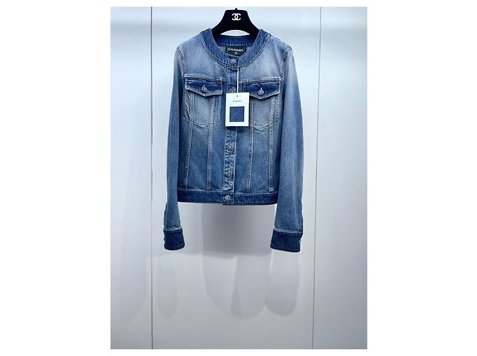 Chanel 24B Denim Jacket Blue Multiple colors