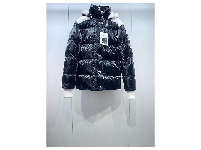 Piumino Chanel 25N Nero e Bianco Multicolore