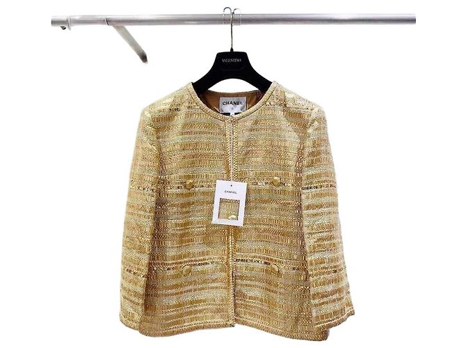 Jaqueta Chanel de tweed Coleção Egito Multicor