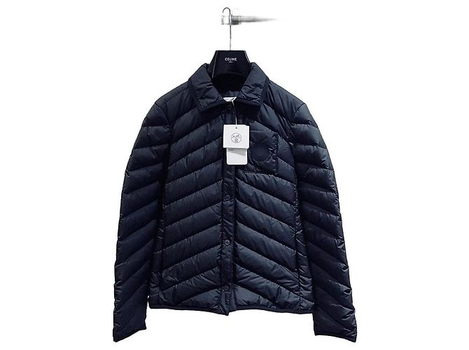 Hermès Black Down Jacket Polyester Size 36