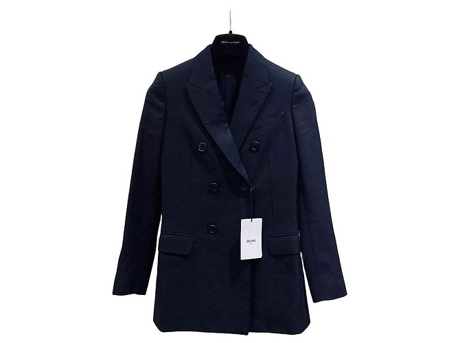Céline Black Wool Blazer Jacket
