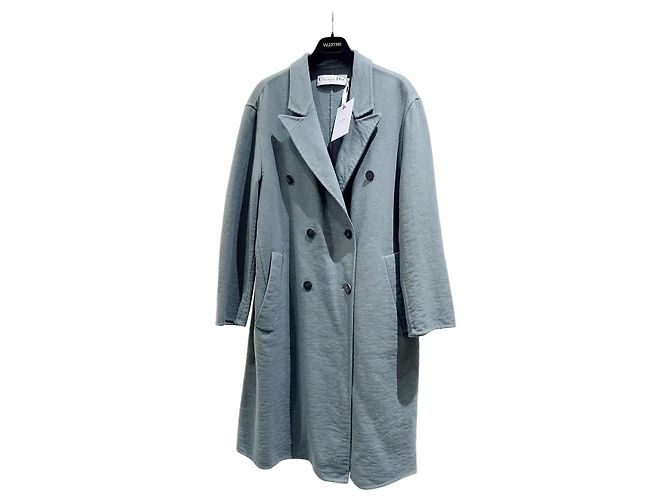 Dior Double Breasted Wool Coat Green Multiple colors