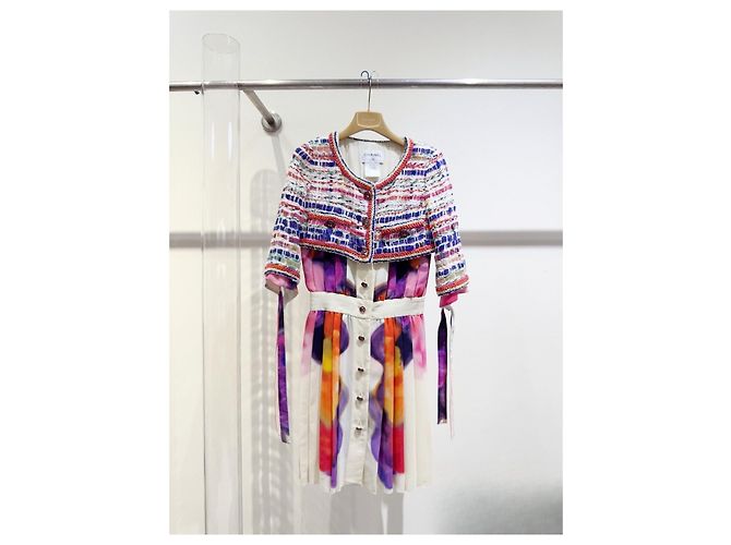 Abito Chanel in tweed multicolore