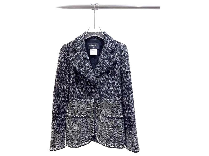 Chanel Tweed Jacket Multi Color Size 36