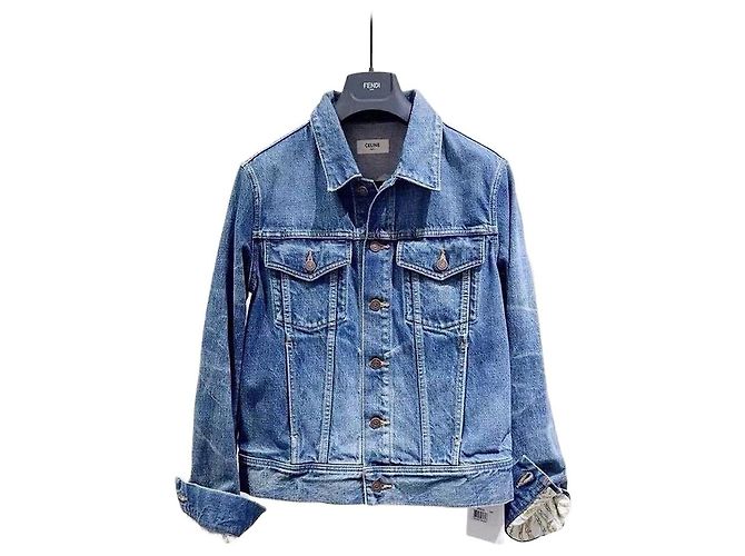 Jaqueta em denim Céline XS Multicor