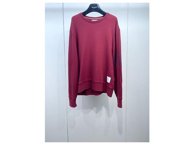 Pull en laine Thom Browne Burgundy Multicolore