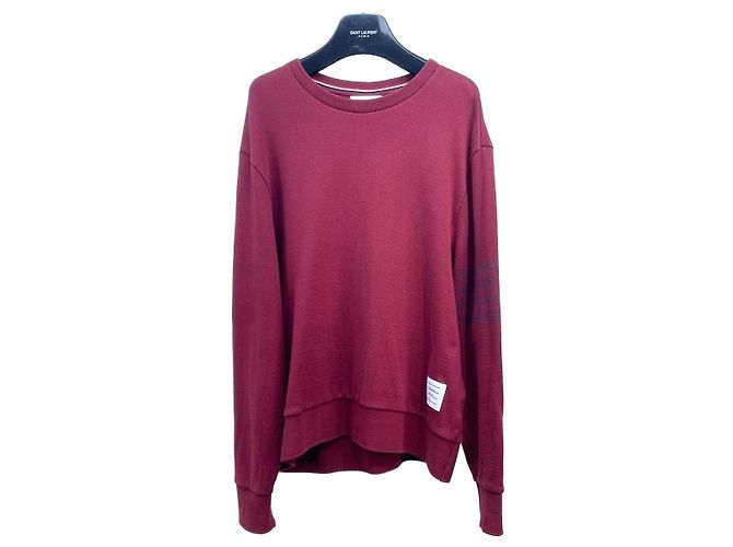 Malha de lã Thom Browne Burgundy