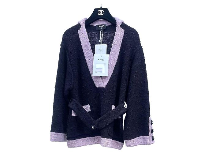 Chanel 24K Pull en laine color-block Multicolore
