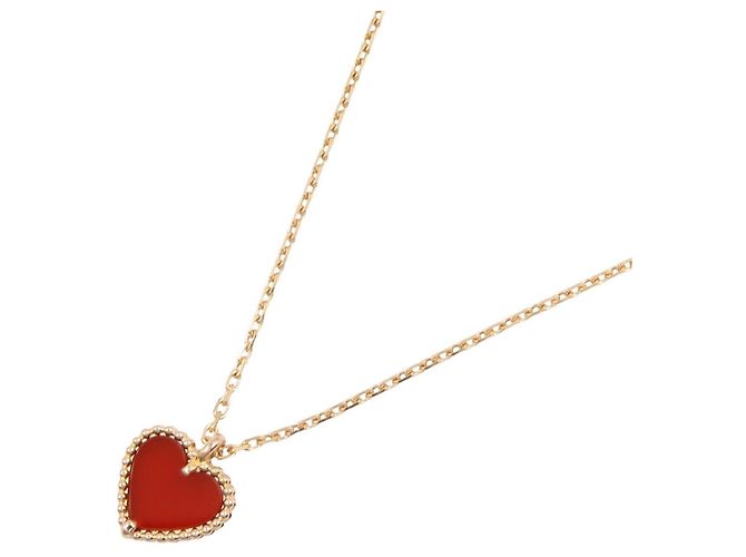 Collana Sweet Alhambra Cuore Van Cleef & Arpels Rosso D'oro