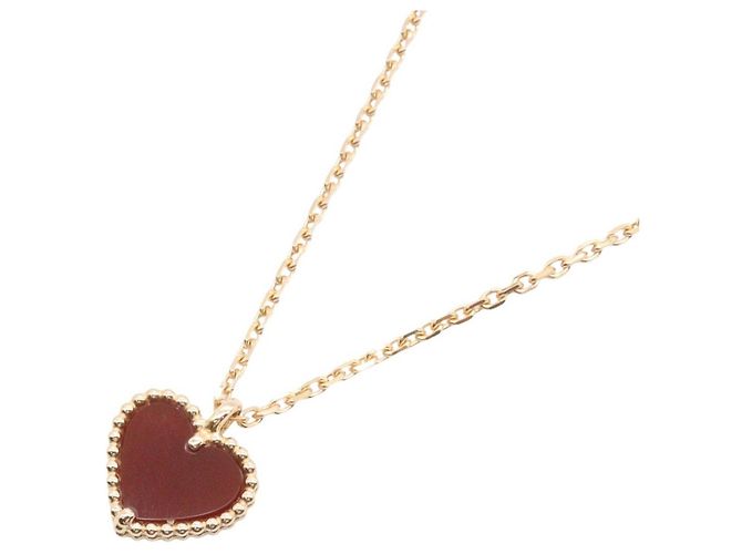 Collana Sweet Alhambra Cuore Van Cleef & Arpels Rosso D'oro