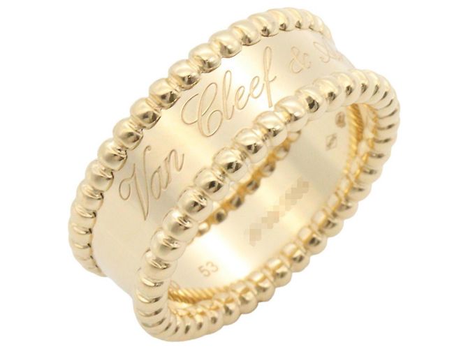 Anillo Banda Perleture Van Cleef & Arpels Dorado