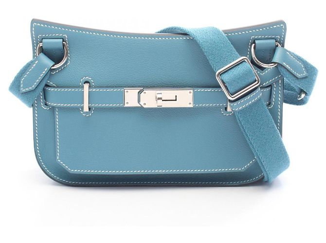 Hermès Borsa a tracolla Hermes Jypsiere Mini Blue Jean