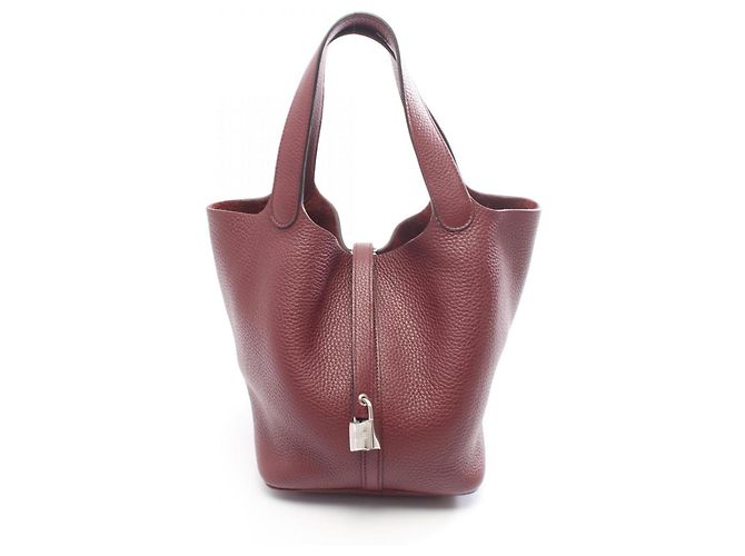 Hermès Bolsa Hermes Picotin Lock MM Bordeaux