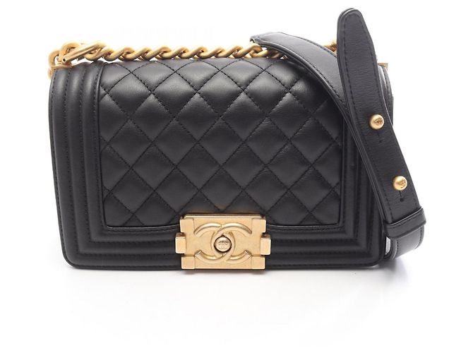 Le Boy Bolsa de Ombro Chanel Boy Small Preto