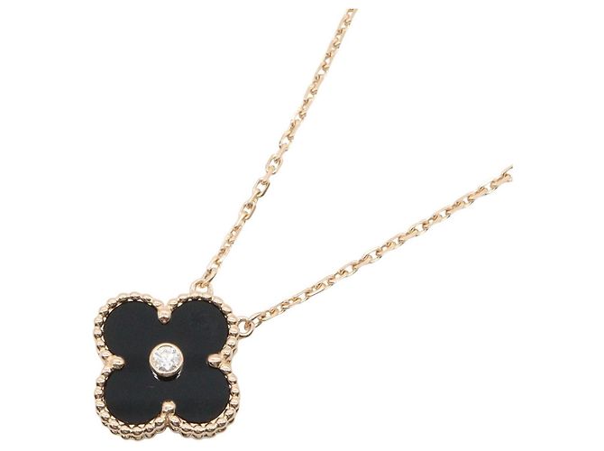 Collana Van Cleef & Arpels Vintage Alhambra Onyx
